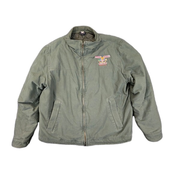 Rothco Tactical Jacket L Green Quilted Lining Veterans Museum Chehalis WA‎ - Picture 1 of 11